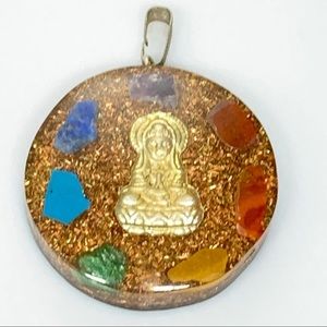 Seven Chakra Orgone Pendant